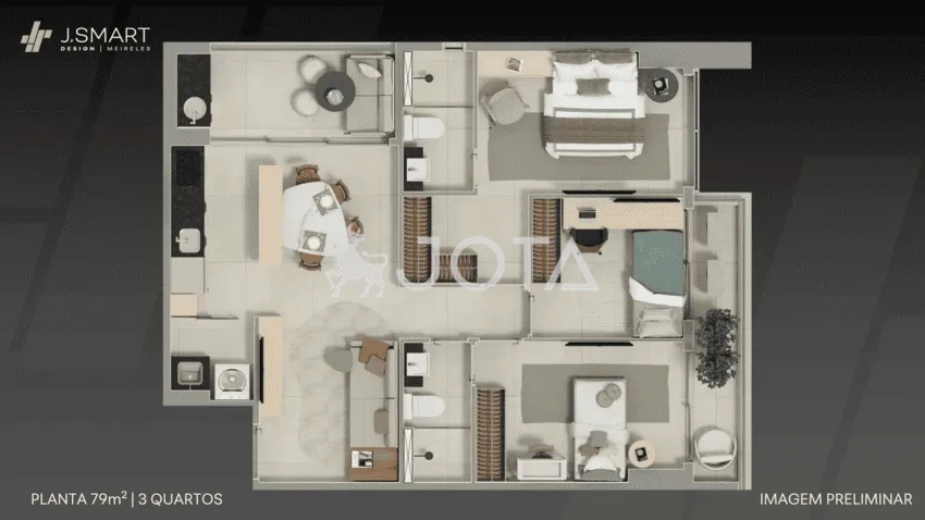 J.Smart Design Meireles - Apartamentos à venda no Meireles