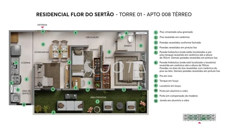 Flor do Sertão - Apartamentos à venda em Jacarecanga - Fortaleza