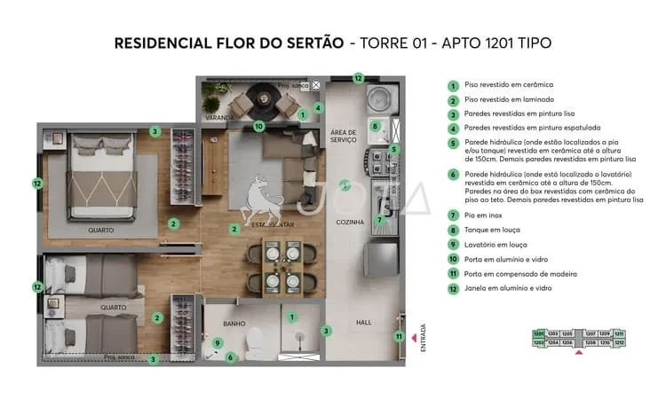 Flor do Sertão - Apartamentos à venda em Jacarecanga - Fortaleza