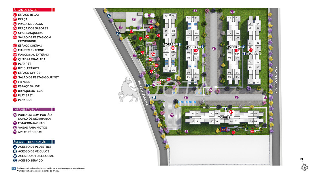 Reserva das Garças II: apartamentos à venda na Lagoa Redonda